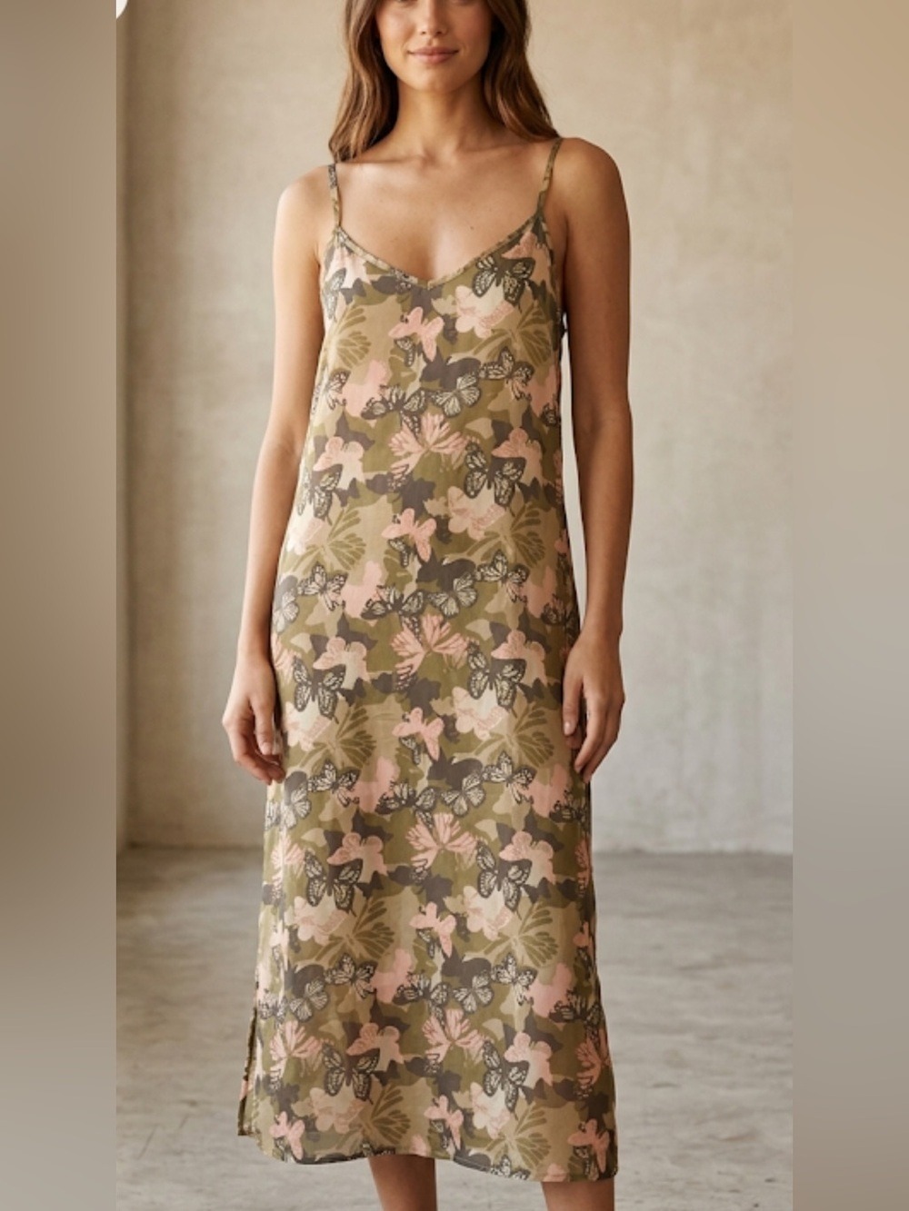 Butterfly Print Slip Nightgown – Size Large (NWT) Love to Sleep